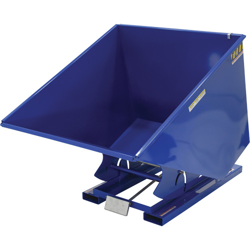Self-Dumping Hopper, Steel, 2 cu.yd., Blue Par Equipment