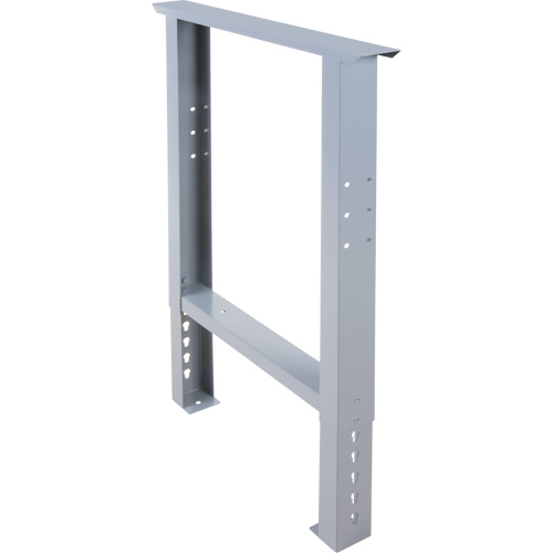 Pattes d'&eacute;tabli pour service industriel, Acier, 24" p x 34" h, Simple Par Equipment