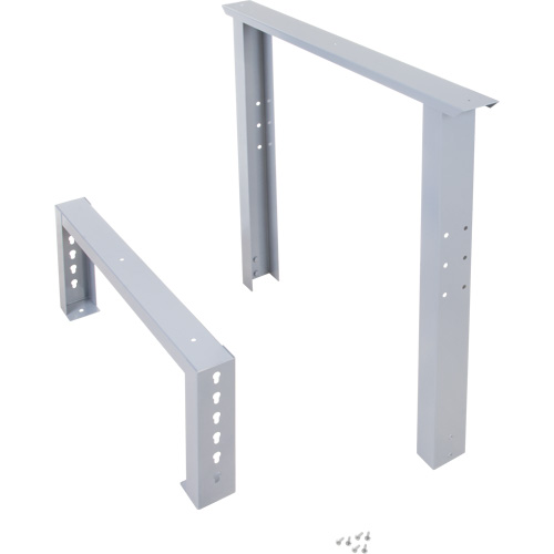 Pattes d'&eacute;tabli pour service industriel, Acier, 30" p x 34" h, Simple Par Equipment