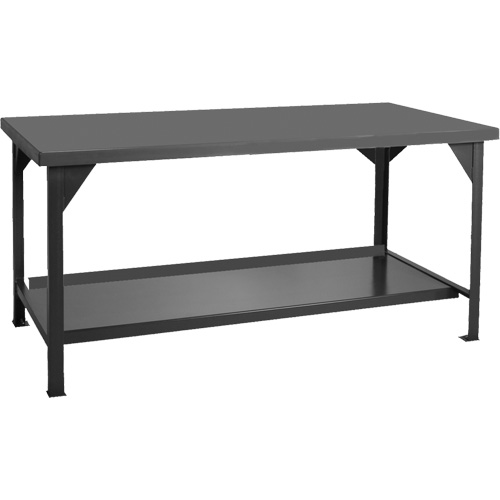 Heavy-Duty Workbench, 48" W x 30" D x 34" H, 4000 lbs. Capacity Par Equipment