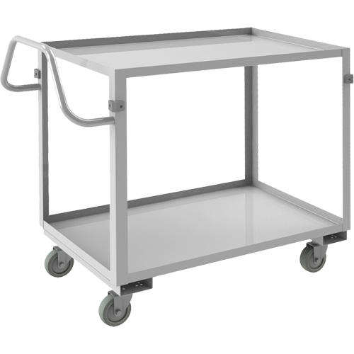 Chariot avec tablettes de calibre industriel, 2 Tiers, 22-1/2" la x 36-1/2" h x 42-7/16" p, Capacit&eacute; 600 lb Par Equipment