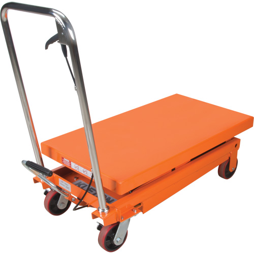 Hydraulic Scissor Lift Table, 35-3/4" L x 19-3/4" W, Steel, 770 lbs. Capacity Par Equipment