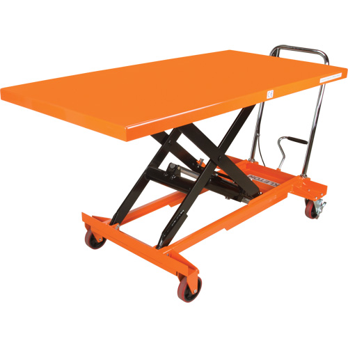 Hydraulic Scissor Lift Table, 63" L x 31-1/2" W, Steel, 1100 lbs. Capacity Par Equipment