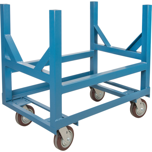 Pipe & Bar Cradle Truck, 24" L x 24" W x 34" H, 2500 lbs. Capacity, Polyurethane Wheels Par Equipment