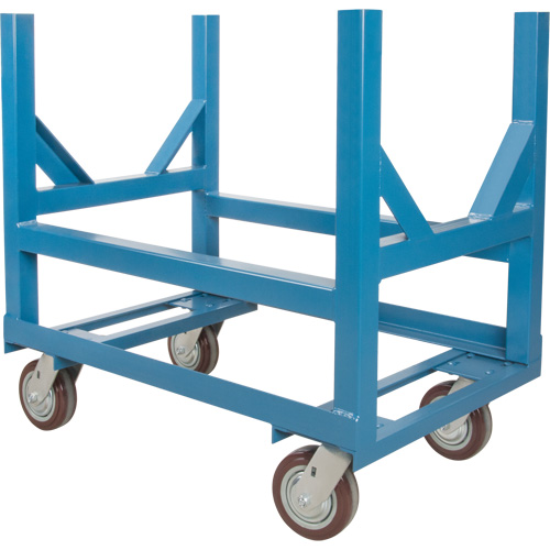 Pipe & Bar Cradle Truck, 24" L x 24" W x 34" H, 2500 lbs. Capacity, Polyurethane Wheels Par Equipment