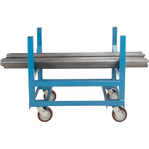 Pipe & Bar Cradle Truck, 24" L x 24" W x 34" H, 2500 lbs. Capacity, Polyurethane Wheels Par Equipment