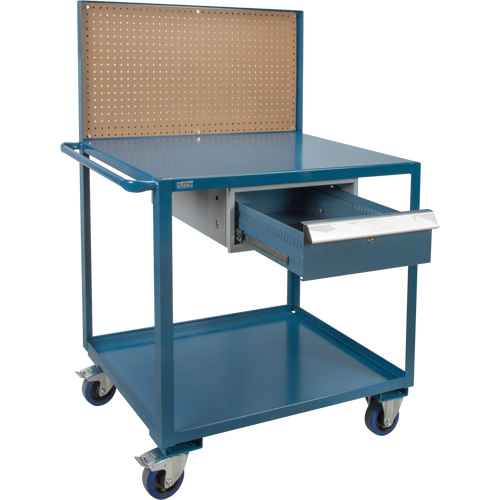 Chariot de service mobile, 2 Tiers, 24" la x 57" h x 40" p, Capacit&eacute; 1200 lb Par Equipment