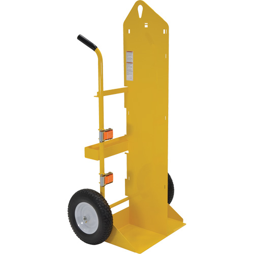 Chariot pour chalumeau et bouteille &agrave; gaz, Roues Rempli de mousse, Base de 23-13/16" la x 22-13/16" lo, 500 lb Par Equipment