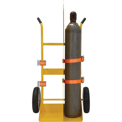 Chariot pour chalumeau et bouteille &agrave; gaz, Roues Rempli de mousse, Base de 23-13/16" la x 22-13/16" lo, 500 lb Par Equipment