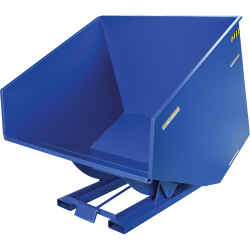 Self-Dumping Hopper, Steel, 4 cu.yd., Blue Par Equipment