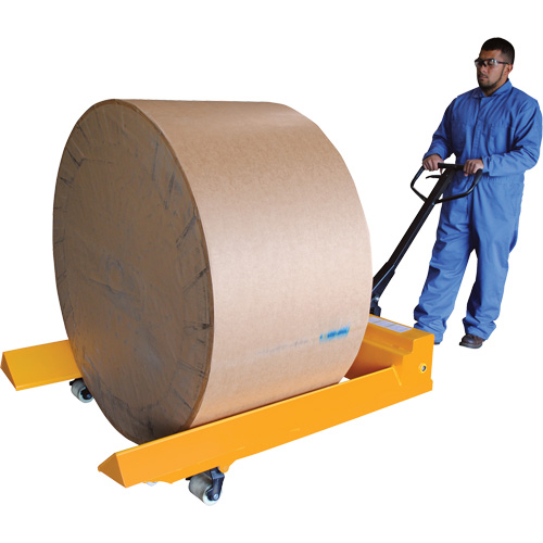 Transpalette pour mat&eacute;riaux en rouleaux, Acier, 48" lo x 7,5" la, Capacit&eacute; 4000 lb Par Equipment