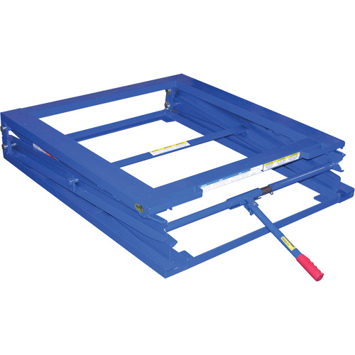 Support de palette ajustable, 42-1/2" lo x 40" la, Capacit&eacute; 5000 lb Par Equipment