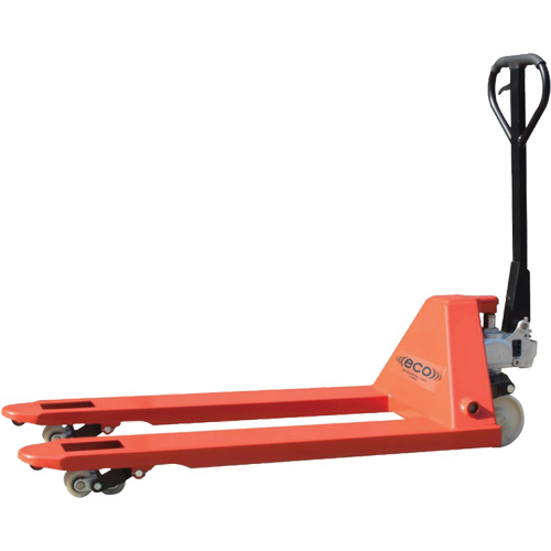 Transpalette de s&eacute;rie lourde Eco, Acier, 45" lo x 21,6" la, Capacit&eacute; 11000 lb Par Equipment