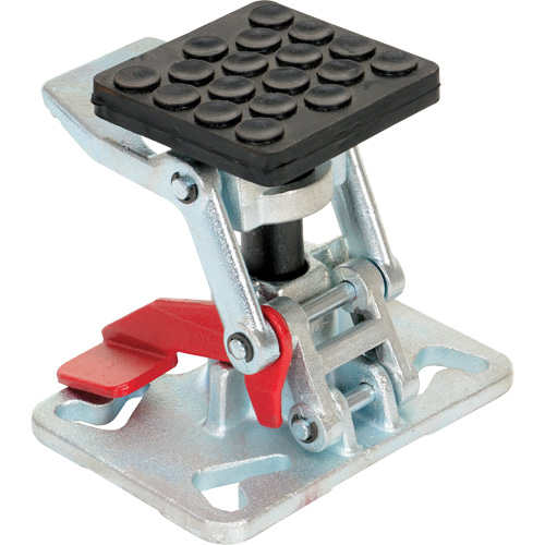 Verrou de plancher &agrave; hauteur ajustable pour service intense, 8" Hauteur rallong&eacute;e, 5-1/2" Hauteur r&eacute;tract&eacute;e, Acier Par Equipment