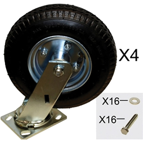 Platform Truck Pneumatic Caster Replacement Kit Par Equipment