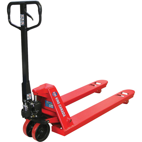 Pallet Truck with Polyurethane Wheels, Steel, 48" L x 27" W, 5500 lbs. Capacity Par Equipment