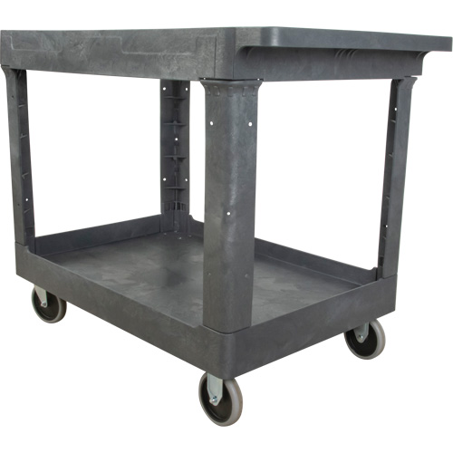 Chariot utilitaire pour l'entretien, 2 tiers, 24-5/8" x 32-1/2" x 40", Capacit&eacute; 550 lb Par Equipment