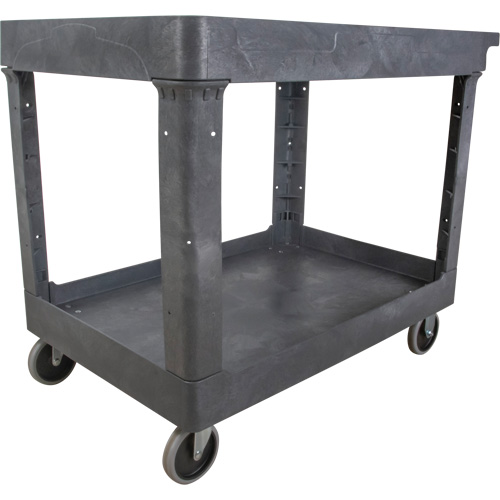 Chariot utilitaire pour l'entretien, 2 tiers, 24-5/8" x 32-1/2" x 40", Capacit&eacute; 550 lb Par Equipment