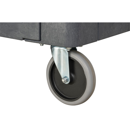 Flat-Shelf Utility Service Cart, 2 Tiers, 25-1/4" x 32-1/4" x 44", 550 lbs. Capacity Par Equipment