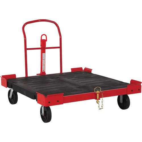 Towable Pallet Cart, 54-1/2" L x 51" W, 2500 lbs. Cap., Polyolefin Wheels Par Equipment