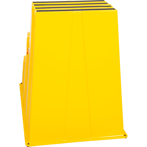 Industrial Step Stool, 3 Steps, 34-13/16" x 22-7/16" x 28-1/2" High Par Equipment