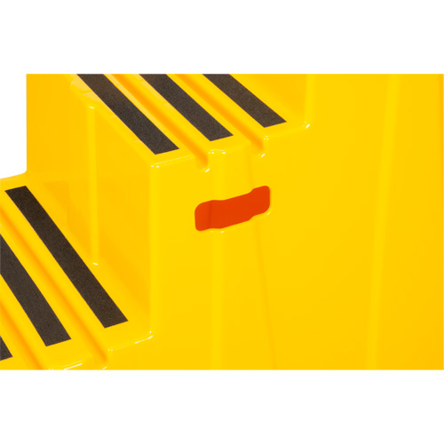 Industrial Step Stool, 3 Steps, 34-13/16" x 22-7/16" x 28-1/2" High Par Equipment