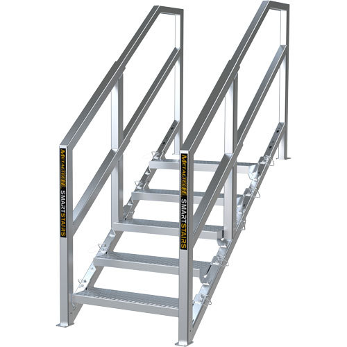 3-5 Step Telescopic Aluminum Smart Stairs Par Equipment