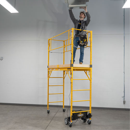 Motorized System for Climb-N-Go Scaffolding Par Equipment