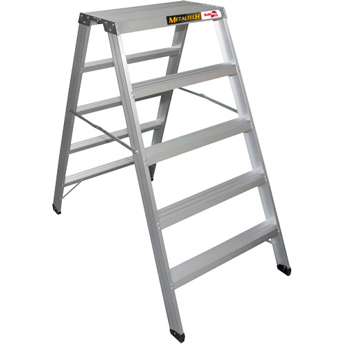 Poste de travail chevalet de sciage portatif, Cadre Aluminium, 12-1/4" p x 56" h Par Equipment