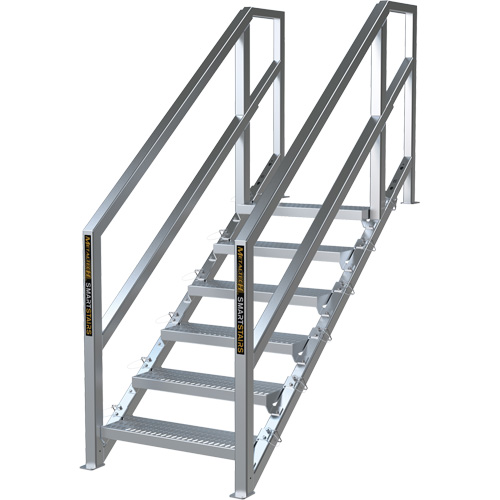 SmartStairs 6-10 Steps Modular Construction Stair System, 75" H Par Equipment