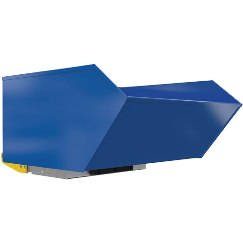 Heavy-Duty H-Style Bump & Dump Hopper, Steel, 1 cu.yd., Blue Par Equipment