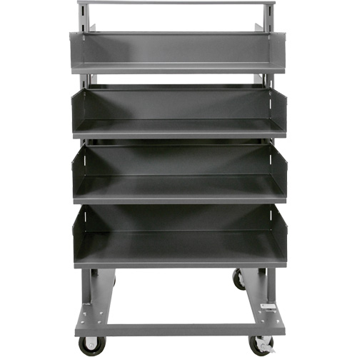Double-Sided Heavy Duty A-Frame Cart with 8 Large Trays, 38" x 30" x 63", 2500 lbs. Capacity Par Equipment