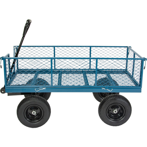 Wagon avec c&ocirc;t&eacute;s rabattables, 24" la x 48" la x Capacit&eacute; 800 lb Par Equipment