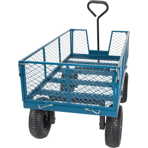 Wagon avec c&ocirc;t&eacute;s rabattables, 24" la x 48" la x Capacit&eacute; 800 lb Par Equipment