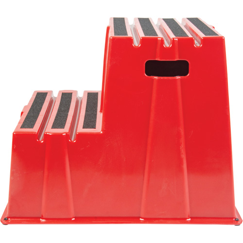 Escabeau industriel, 2 marches, 26" x 22-7/16" x Hauteur 19-11/16" Par Equipment
