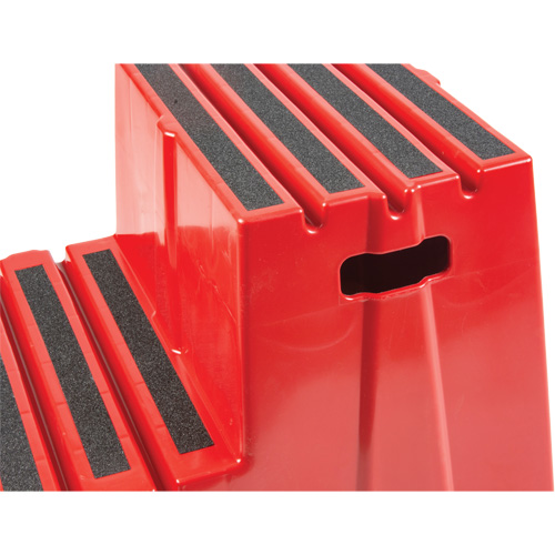 Escabeau industriel, 2 marches, 26" x 22-7/16" x Hauteur 19-11/16" Par Equipment