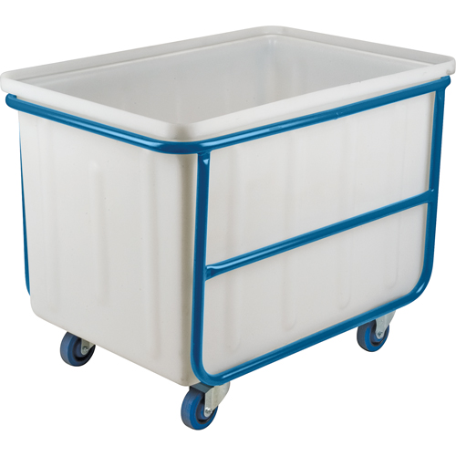 Straight Wall Box Truck, White Polyethylene, 46" L x 28" W x 31" H, 14 cu. ft. Volume, 1000 lbs. Capacity Par Equipment