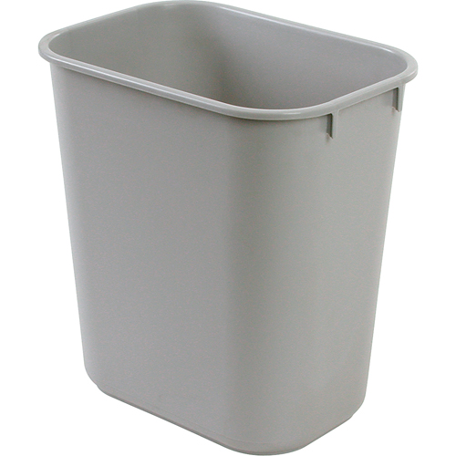 Corbeille &agrave; papier en plastique, 14 pintes, Plastique Par Equipment