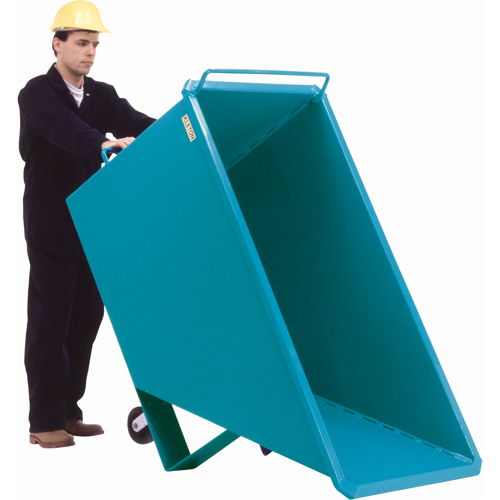 Chariot basculeur en acier, Acier, 1 vg³, Capacit&eacute; de charge de 2000 lb Par Equipment