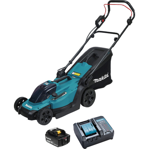 18V LXT Cordless Lawn Mower Kit, Push Walk-Behind, Battery Powered, 13" Cutting Width Par Equipment