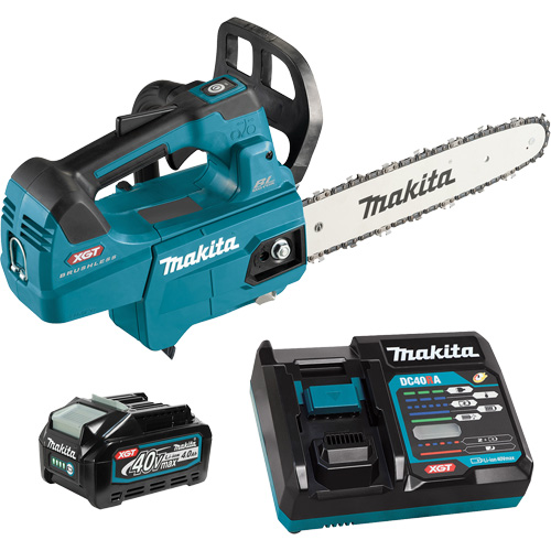 XGT Cordless Brushless Top Handle Chainsaw, 12", Battery Powered, 40 V Par Equipment