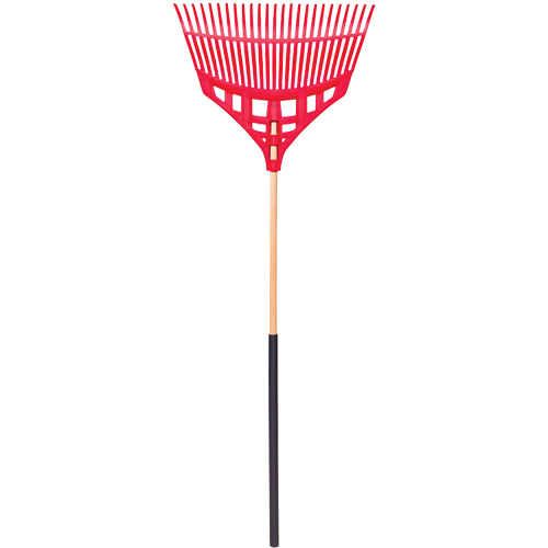 Leaf Rake, 24" Blade, Wood Handle, Plastic Blade Par Equipment