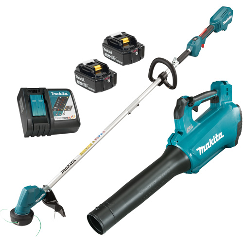 18V LXT Brushless Line Trimmer & Turbo Blower Combo Kit, 13", Battery Powered, 18 V Par Equipment