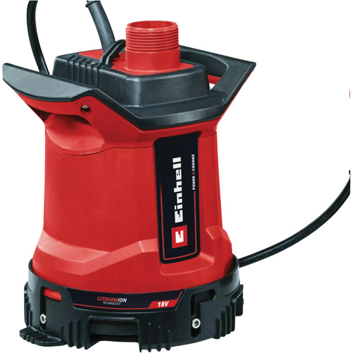 Cordless Clean & Dirty Water Submersible Pump (Tool Only), 18 V, 1849 GPH Par Equipment
