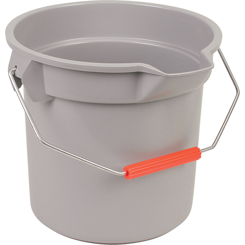 Seau Brute, Capacit&eacute; de 3.5 gal. US (14 pintes), Gris Par Equipment