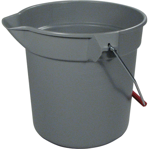 Seau Brute, Capacit&eacute; de 2.5 gal. US (10 pintes), Gris Par Equipment