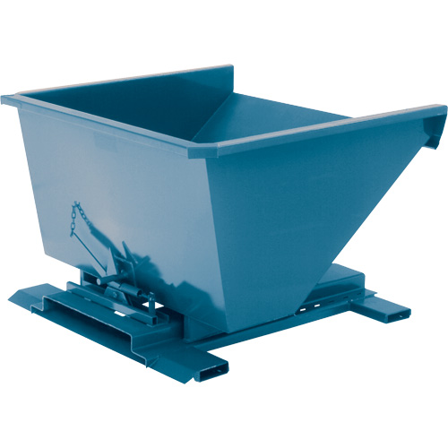 Self-Dumping Hopper, Steel, 3/4 cu.yd., Blue Par Equipment