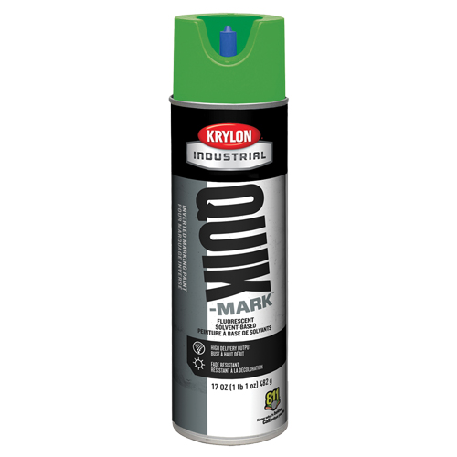 Peinture de marquage industrielle invers&eacute;e &agrave; base de solvant Quik-Mark, 17 oz, Canette a&eacute;rosol Par Equipment