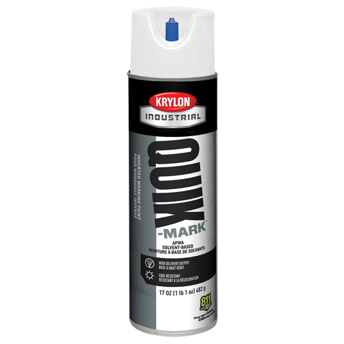 Peinture de marquage industrielle invers&eacute;e &agrave; base de solvant Quik-Mark, 17 oz, Canette a&eacute;rosol Par Equipment