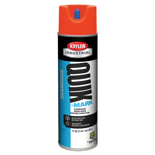 Peinture de marquage industrielle invers&eacute;e &agrave; base d'eau Quik-Mark, 17 oz, Canette a&eacute;rosol Par Equipment
